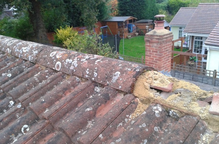 repointing ridge tiles in camelon